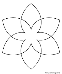 coloriage fleur facile 45 dessin a imprimer de  napperon