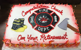 Birthday Cake On Fire Clipart Fireman Retirement Fireman Cake Firefighter Retirement Retirement Cakes