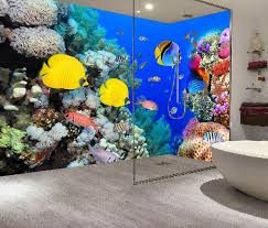 Panneau mural salle de bain gris homestone h.210 cm x l.120 cm. Acheter Sur Meure Panneau Pvc Etanche Decoratif Salle De Bain Atelier Wybo Paroi De Douche Revetement Mural Douche Panneaux Muraux