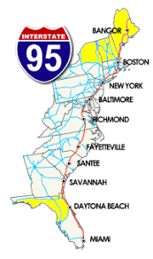 2,215 milesthe air travel (bird fly) shortest distance between florida and los angeles is 3,564 km= 2,215 miles. Great Overnight Stops I 95 Exit Guide