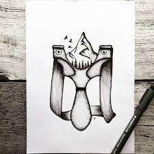 Illustration 443 Slingshot Ma Slingshot Cool Drawings Illustration