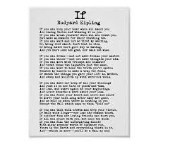 If By Rudyard Kipling Poetry Print If Rudyard Kipling Writer Quotes Author Quotes