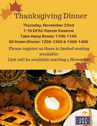 Maybe you would like to learn more about one of these? Thanksgiving Dinner Uso Stuttgart
