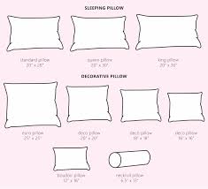 This pillow will still fit perfectly in a 20 x 30 pillow case. Standard Pillow And Pillowcase Size Chart Guide Updated April 2021 In 2021 Pillowcase Sizes Standard Pillow Pillow Sizes Chart