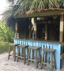 Folded down, the bar top. 21 Homemade Tiki Bar Plans You Can Diy Easily