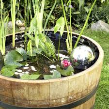 Wasser Im Garten Ist Etwas Schones Wer Nicht Viel Platz Im Garten Oder Auf Dem Balkon Hat Kann Mit Dieser Anleitun Wasser Im Garten Miniteich Weinfass Garten