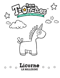 Des dessins de noël à imprimer gratuitement. Dessin A Colorier Licorne La Ballerine Souris Verte