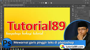 Tampilan garis tepi (text boundaries) untuk versi word 2016 tidak berbentuk garis tepi di demikian postingan mengenai cara menampilkan garis tepi atau garis bantu pada microsoft word. Cara Mewarnai Garis Pinggir Stroke Teks Di Photoshop Video Tutorial89