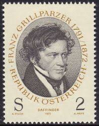 1972 100. Todestag von Franz Grillparzer, 0,30 €