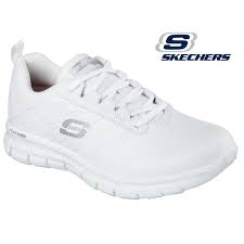 Footwear in our arch fit collection features a removable, supportive cushioning insole system for a more comfortable walking experience. Women S Work Relaxed Fit Sure Track Erath Sr White 76576wht Shopee Malaysia