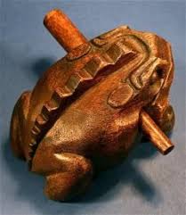 Hand Carved Wooden Singing Toad Frog Musical Instrument Rasp Frog Musicals Toad