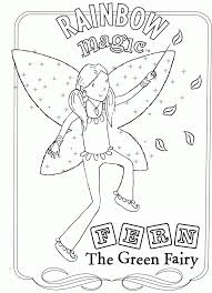Line art to celebrate the season! Rainbow Magic Fairy Coloring Pages Printable