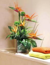 Bird Of Paradise Plant Floral Arrangement Cool Fabulous Fake Flower Arrangement 2019 Flowers Decor Tropical Floral Arrangements Fake Flower Arrangements Large Flower Arrangements