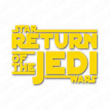 Download image in format png download image in format jpg download image in format gif print this text in paper or pdf. Star Wars The Return Of The Jedi Logo Movie T Shirt Iron On Transfer Decal Your One Stop Iron On Transfer Decal Super Shop Eironons Com