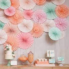 Attach stem with hot glue to the top of an orange egg. Decorative Wedding Party Paper Crafts 4 12 Paper Fans Diy Hanging Tissue Paper Flower For Wedding Birthday Party Festival The Big Wedding Store