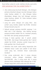5 contoh soal program linear dan jawaban kelasxi 370795. Contoh Soal Cerita Spldv