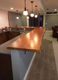 44 Ideas Kitchen Countertops Edges Bar Tops For 2019 Bar Countertops Kitchen Bar Design Live Edge Bar