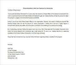 27 Letters Of Recommendation For Scholarship Pdf Doc Free Premium Templates