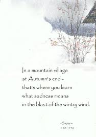 That S Where You Learn What Sadness Means Saigyo 1118 1190 Haiku Poems Haiku Poetry Japanese Poetry