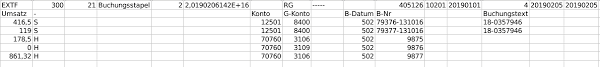 Im folgenden wird auf diese dateien im einzelnen eingegangen. Gelost Andert Sich Das Format Der Extf Import Datei Durc Datev Community 160561