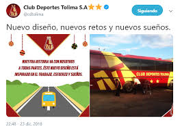 El deportes tolima se desinfló contra emelec: En Este Bus Viajaran Las Ilusiones Del Deportes Tolima En La Temporada Del 2019