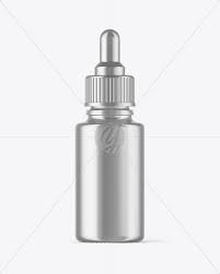 Metallic Dropper Bottle Mockup In Bottle Mockups On Yellow Images Object Mockups