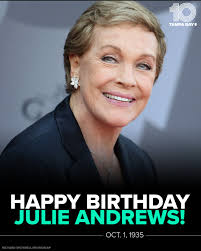 HAPPY BIRTHDAY 🎂 The iconic actress, known best for her roles in 'Mary  Poppins,' 'The Princess Diaries' and 'The Sound of Music,' is turning 90  years old today! https://www.wtsp.com/
