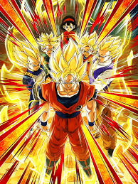 This db anime action puzzle game features beautiful 2d illustrated visuals and animations set in a dragon ball world where the timeline has been thrown into chaos, where db characters from the past and present come face to face in new and exciting battles! Ssj Goku And Friends Trunks Vegeta Gohan Super Saiyan Videl Goten Dokkan Hd Mobile Wallpaper Peakpx