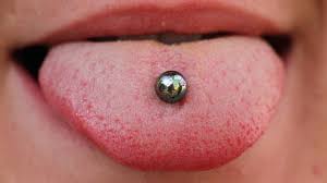 It penetrates the tongue from one side to the other. Tongue Piercing Healing Day By Day