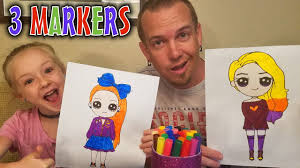Name 2 or message : 3 Marker Challenge Jojo Siwa Vs Wengie Youtubers Edition 4 Youtube