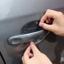 8 pcs universal invisible macaneta da porta do carro arranhoes automobile shakes protective vinyl films protetor de punho do car exterior car door door handles