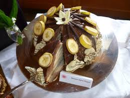 Da die oberseite des kuchens beim fertigen kuchen die unterseite ist, sollte er beim backen keine kuppel bilden, das lässt sich durch die benutzung von silkonformen, oder magic cake strips bei metallformen verhindern. Bananen Schoko Kuppel La Pralina