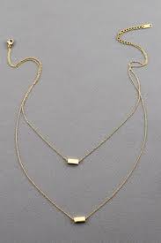 Strike A Pose Bar Layered Necklace Gold 14k In 2021 Gold Necklace Layered Gold Necklace Layered Necklaces