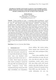Metode pembelajaran penemuan (discovery learning) mei 16, 2011 oleh sulipan metode pembelajaran discovery (penemuan) adalah metode mengajar yang mengatur pengajaran sedemikian rupa sehingga anak memperoleh pengetahuan yang sebelumnya belum diketahuinya itu tidak melalui pemberitahuan, sebagian atau seluruhnya ditemukan sendiri. Pdf Penerapan Model Discovery Learning Pada Pembelajaran Fisika Tentang Fluida Untuk Meningkatkan Hasil Belajar Peserta Didik Kelas Xi Ipa B Sman 5 Kota Bogor