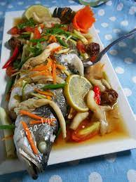 Resepi Ikan Siakap Masak Stim Limau Asam Boi Resep Masakan Khas