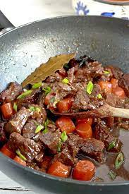Braised Beef Filipino Chinese Style Recipe Braised Beef Beef Braised Beef Recipes