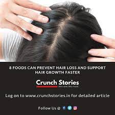 8 Foods Can Prevent Hair Loss And Support Hair Growth Faster Hair Growth Faster Prevent Hair Loss Promote Healthy Hair Growth