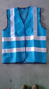 A surveyor's vest is designed to keep workers safe in areas where there's a great deal. Supply Blue Safety Vest