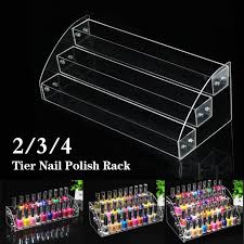 Transparent, colorless nail polishes may be used to strengthen nails or be used as a top or base coat to protect the nail or nail polish. 1pc Lipstick Rack Acrylic Nail Polish Organizer Rack Makeup Display Holder Cosmetic Storage Stand Buy At A Low Prices On Joom E Commerce Platform