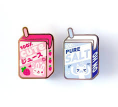 100 Cute Juice Box Pin Pure Salt Pin Salty Juice Box Pin Etsy In 2021 Pure Products Juice Boxes Enamel Pins