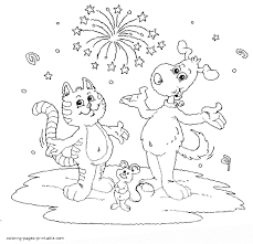 Kids coloring pages › animal coloring pages › pet coloring. Cat Dog And Mouse Coloring Page Coloring Pages Printable Com