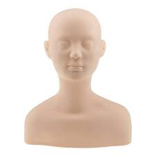 Bones of the headchange . Professional Head Shoulder Exercise Bone Silicone Manikin For Makeup U8l6 192948450006 Ebay