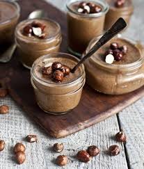 Cream Of Carob And Hazelnut Butter Mousse Recipe Vegan Mousse Recipes Recipes Sweet Recipes
