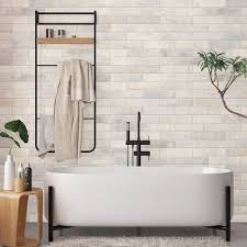 Use this white tile to add new visual interest in any space like the bathroom, kitchen, living room, and more. Porcelain Vs Ceramic Tiles The Home Depot
