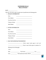 15+ bill of sale for a boat. Free Tennessee Boat Bill Of Sale Form Pdf Formspal