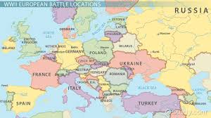Ww1 british trench map, world war i map, ww1 map, military poster map, war map, war map gift. Locations Of Major Events Battles In World War Ii Europe Video Lesson Transcript Study Com