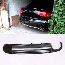 Car Rear Bumper Diffuser Lip Spoiler Splitter Fit For Audi A4 B8 Non Sline 09 12 Audi A4 Audi Diffuser