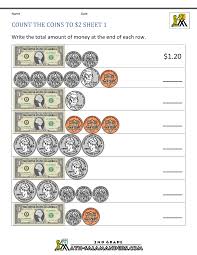 The initial worksheets review the names and values of u.s. 2nd Grade Money Worksheets Up To 2