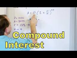 26 Compound Interest Formula Exponential Growth Of Money Part 1 Calculate Compound Intere Compound Interest Math Learning Mathematics Compound Interest