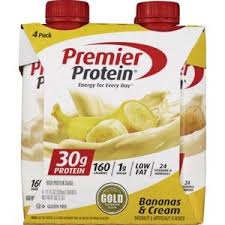 30g protein · 160 calories · 1g sugar · 24 vitamins & minerals, no artifical colors, no soy, gluten free, koesher · low fat · recipiant of the american master of . Premier Protein Shake Banana S Cream Cvs Pharmacy